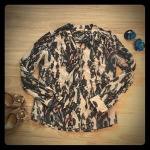 Halogen Silk Blend Blouse